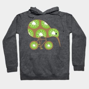 Funny kiwi rides a bicycle Hoodie